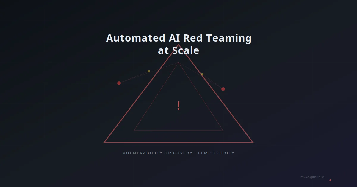 Automated AI Red Teaming at Scale