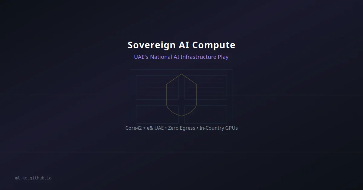 Sovereign AI Compute — UAE's national AI infrastructure platform from e& and Core42